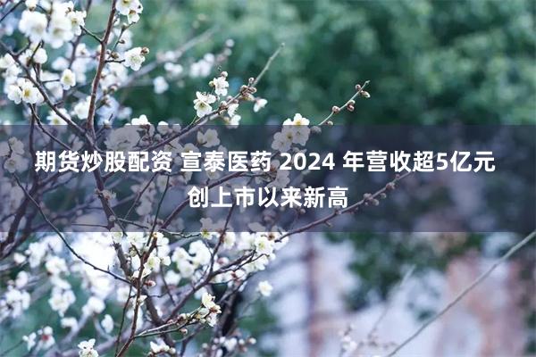 期货炒股配资 宣泰医药 2024 年营收超5亿元 创上市以来新高