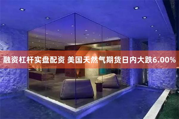 融资杠杆实盘配资 美国天然气期货日内大跌6.00%