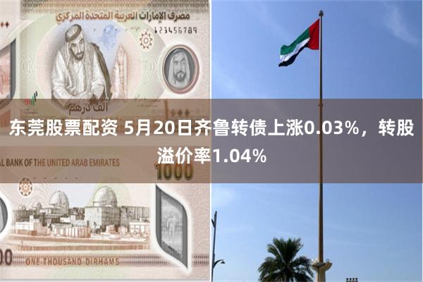 东莞股票配资 5月20日齐鲁转债上涨0.03%，转股溢价率1.04%